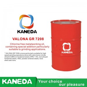 KANEDA VALONA GR 7208 Πετρέλαιο μεταλλουργίας χωρίς χλώριο, που περιέχει ειδική προσθήκη ιδιαίτερα κατάλληλη για εφαρμογές άλεσης.