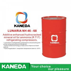 KANEDA LUNARIA NH 46 - 68 Πρόσθετο πρόσθετο υδρογονοπυρολυμένο ορυκτέλαιο για ψυκτικούς συμπιεστές αμμωνίας (R 717).